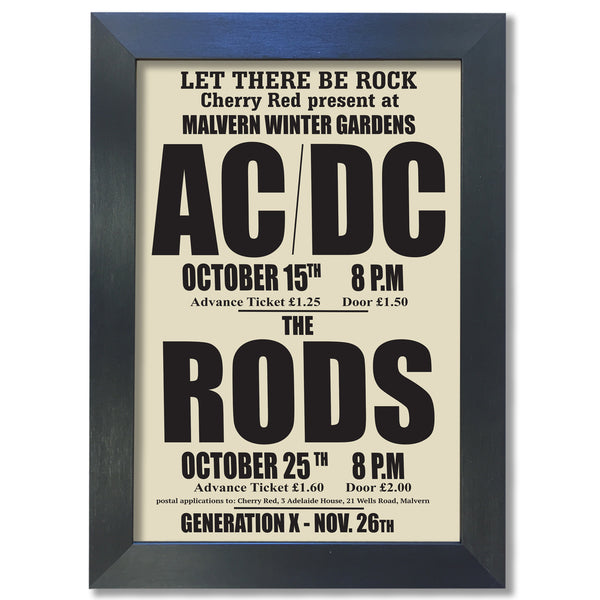 AC/DC The Rods #1 Poster