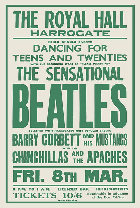 The Beatles - The Royal Hall Poster #2