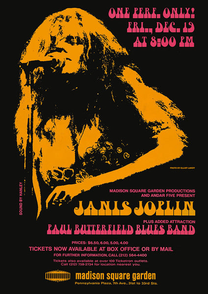 Janis Joplin - Paul Butterfield Blues Band Poster #1