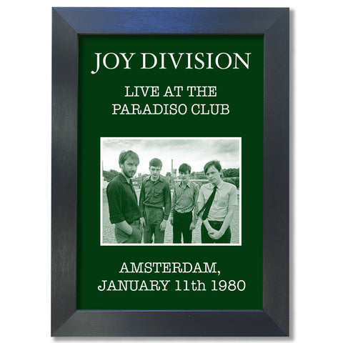 Joy Division - Live At The Paradiso Club Poster #1