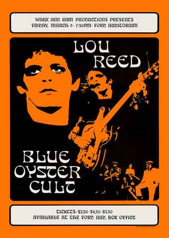 Lou Reed - Blue Oyster Cult Poster #2