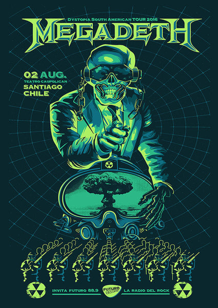 Megadeth - Santiago Chile Poster #1