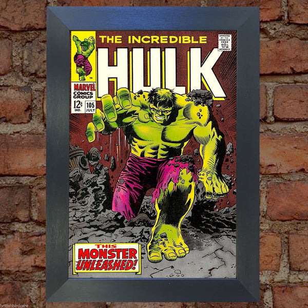 HULK Comic Cover 105th Edition Cover Reproduction Vintage Wall Art Print #6