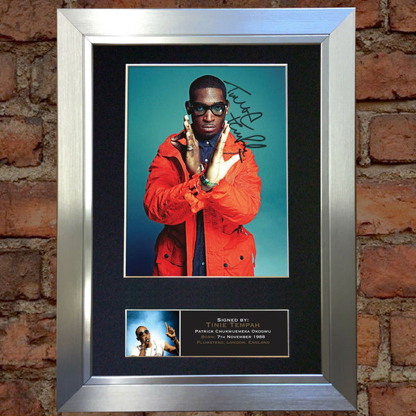 TINIE TEMPAH Quality Autograph Mounted Signed Photo Reproduction PRINT A4 401