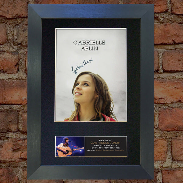 GABRIELLE APLIN Autograph Mounted Photo REPRO QUALITY PRINT A4 384