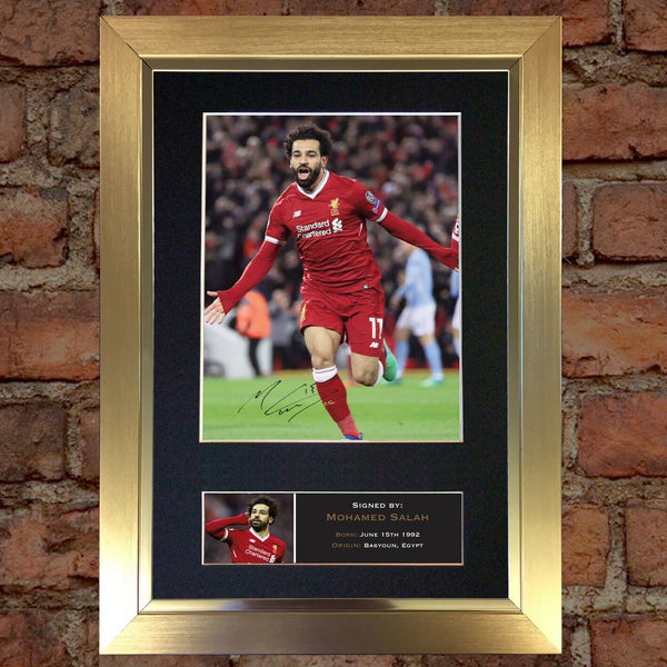 MOHAMED SALAH Autograph Mounted Signed Photo Reproduction Print Poster 764