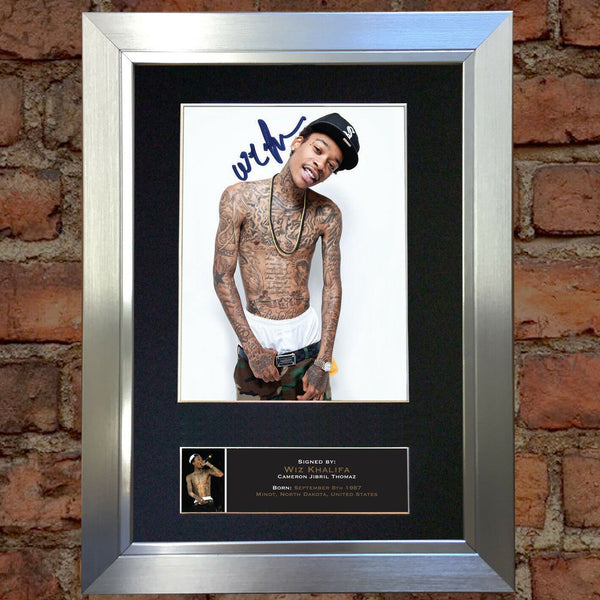 WIZ KHALIFA Signed Autograph Mounted Photo Repro A4 Print 539