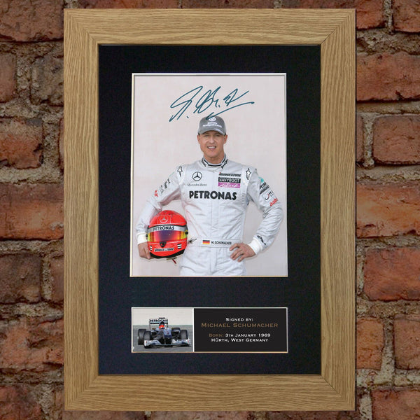 MICHAEL SCHUMACHER Autograph Mounted Signed Photo RE-PRINT A4 425