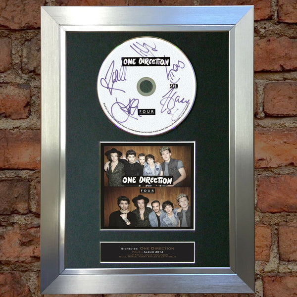 ONE DIRECTION FOUR Signed Album COVER With Reproduction Cd Print A4 Autograph 63