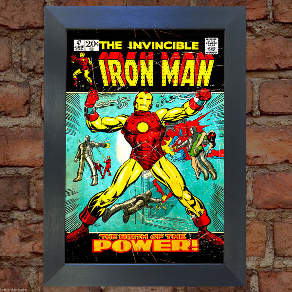 IRON MAN Comic Cover 47th Edition Cover Reproduction Vintage Wall Art Print #7