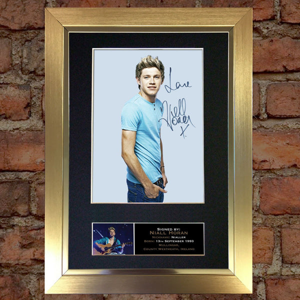 NIALL HORAN 1D Mounted Signed Photo Reproduction Autograph Print A4 116