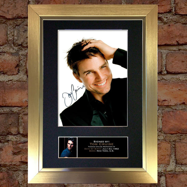 TOM CRUISE Mounted Signed Photo Reproduction Autograph Print A4 103