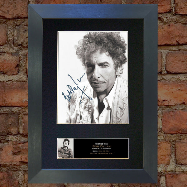 BOB DYLAN No2 Signed Autograph Quality Mounted Photo RE-PRINT A4 468