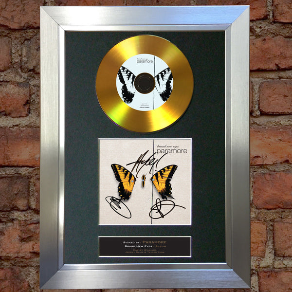 #119 GOLD DISC PARAMORE Brand New Eyes Album Signed Autograph Mounted Repro A4