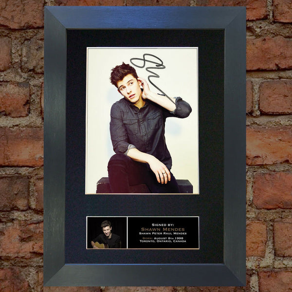 SHAWN MENDES Signed Autograph Quality Mounted Photo Repro A4 Print 629