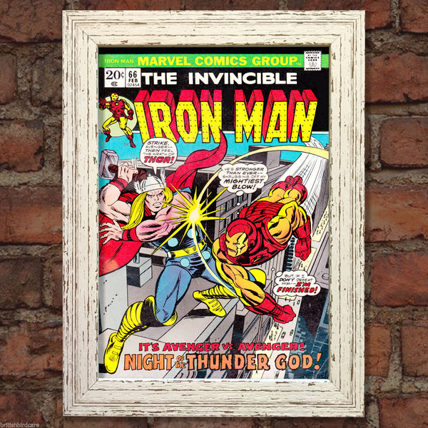 IRON MAN Comic Cover 66th Edition Cover Reproduction Vintage Wall Art Print #8