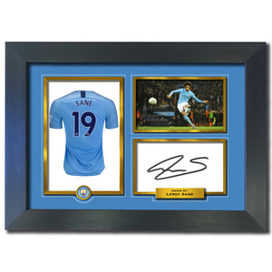 Leroy Sane Man City Autograph Signed Photo Birthday Christmas Gift Print 796