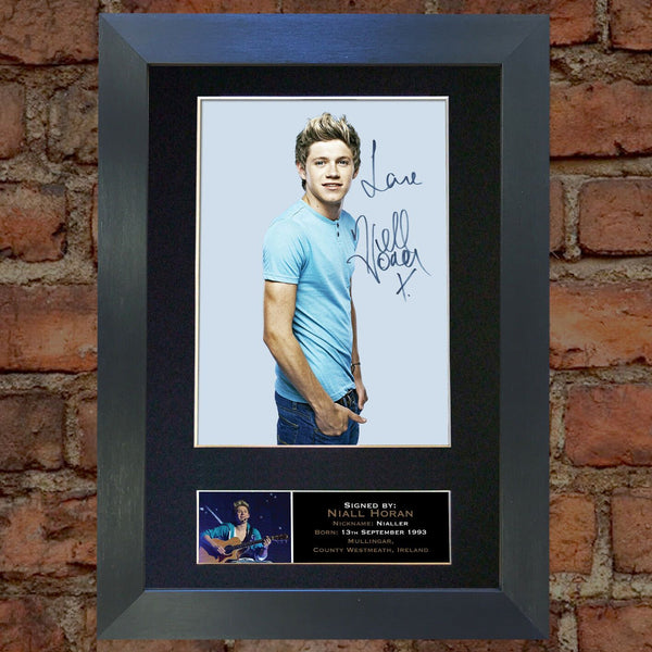 NIALL HORAN 1D Mounted Signed Photo Reproduction Autograph Print A4 116