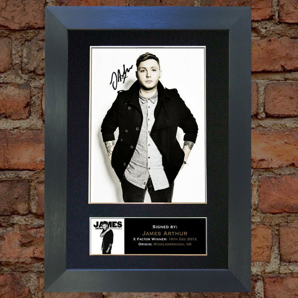 JAMES ARTHUR Signed Reproduction Autograph Mounted Photo A4 302