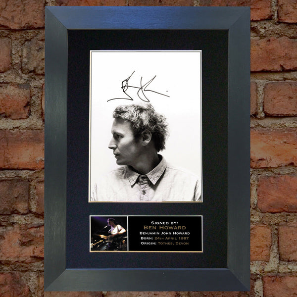 BEN HOWARD Mounted Signed Photo Reproduction Autograph Print A4 310