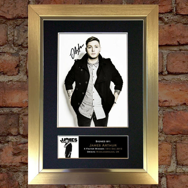 JAMES ARTHUR Signed Reproduction Autograph Mounted Photo A4 302