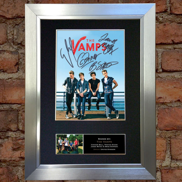 THE VAMPS Signed Autograph Mounted Photo Repro A4 Print 469