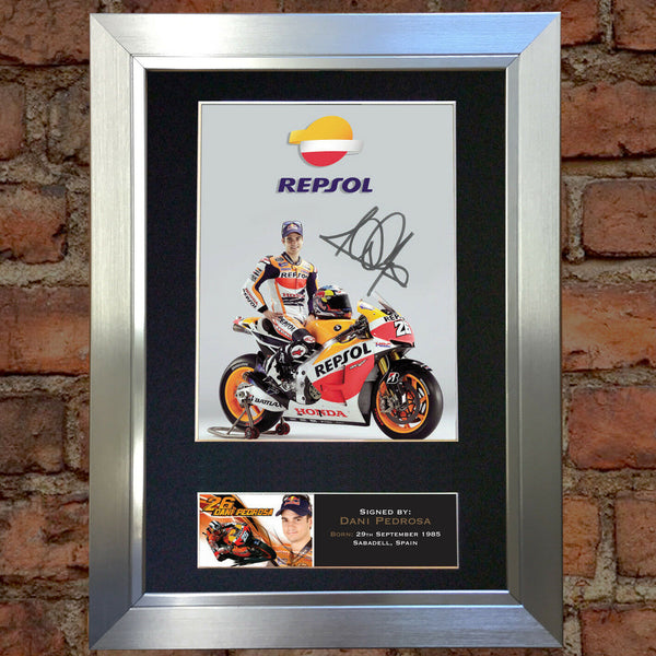 DANI PEDROSA Quality Autograph Mounted Photo Reproduction Print A4 573