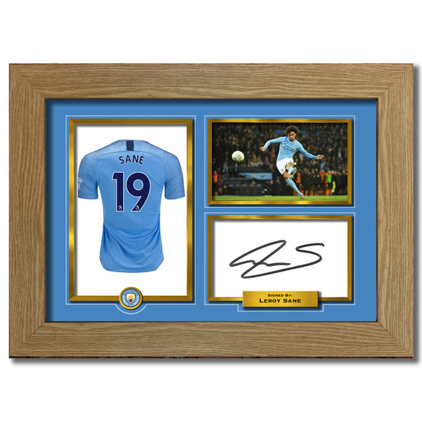 Leroy Sane Man City Autograph Signed Photo Birthday Christmas Gift Print 796