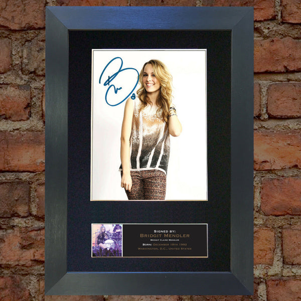 BRIDGIT MENDLER Signed Autograph Quality Mounted Photo RE-PRINT A4 506