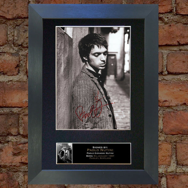 PAOLO NUTINI Mounted Signed Photo Reproduction Autograph Print A4 167