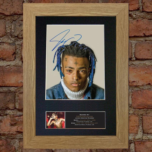 XXXTentacion Jahseh Ricardo  Signed Autograph Mounted Quality Photo Repro A4 772