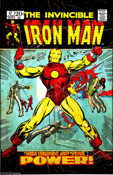 IRON MAN Comic Cover 47th Edition Cover Reproduction Vintage Wall Art Print #7