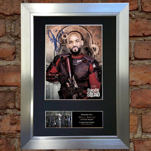 SUICIDE SQUAD Deadshot Will Smith Signed Autograph Mounted Photo Repro Print 620