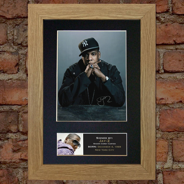 JAY Z Mounted Signed Photo Reproduction Autograph Print A4 87