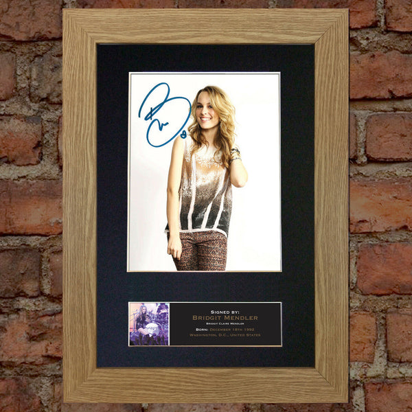 BRIDGIT MENDLER Signed Autograph Quality Mounted Photo RE-PRINT A4 506