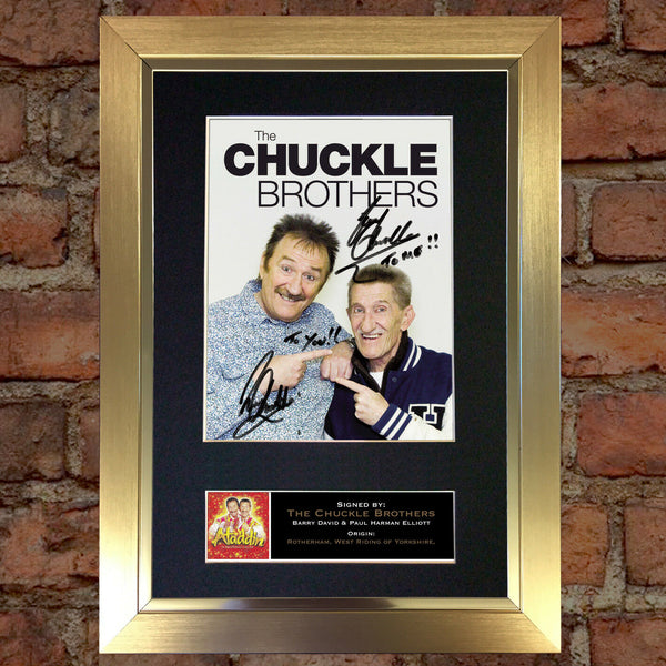 CHUCKLE BROTHERS No2 Signed Mounted Photo Display TV Reproduction Print A4 616