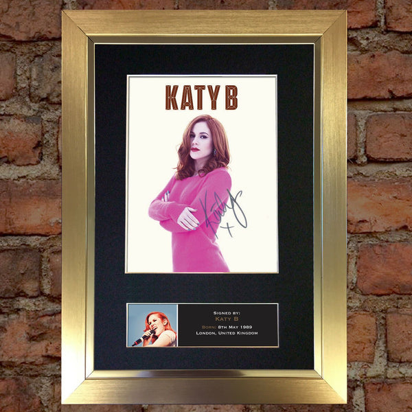 KATY B Quality Reproduction Autograph Mounted Signed Photo PRINT A4 422