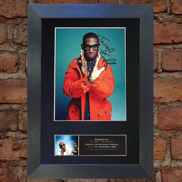 TINIE TEMPAH Quality Autograph Mounted Signed Photo Reproduction PRINT A4 401