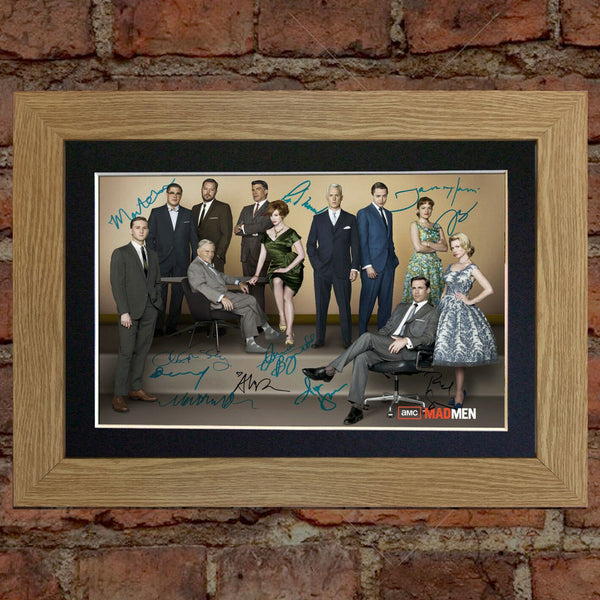 MAD MEN Mounted Signed Photo Reproduction Autograph Print A4 285