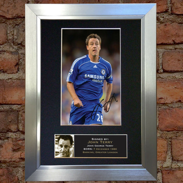 JOHN TERRY (CHELSEA) Autograph Mounted Photo Reproduction QUALITY PRINT A4 39