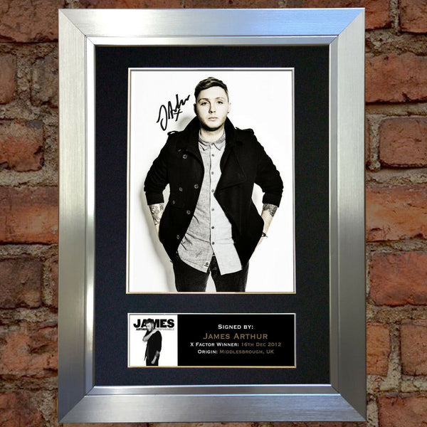 JAMES ARTHUR Signed Reproduction Autograph Mounted Photo A4 302