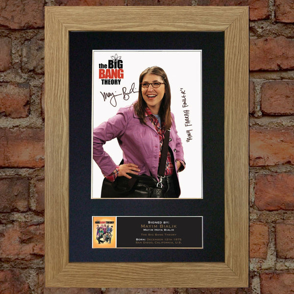 MAYIM BIALIK Big Bang Mounted Signed Photo Reproduction Autograph Print A4 358