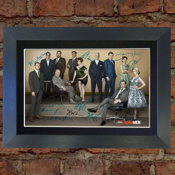 MAD MEN Mounted Signed Photo Reproduction Autograph Print A4 285