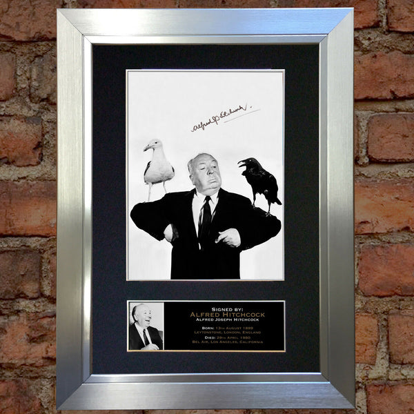 ALFRED HITCHCOCK Mounted Signed Photo Reproduction Autograph Print A4 174