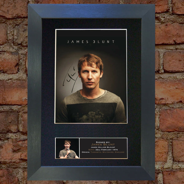 JAMES BLUNT Signed Autograph Mounted Photo Reproduction A4 397