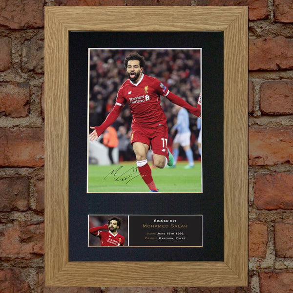 MOHAMED SALAH Autograph Mounted Signed Photo Reproduction Print Poster 764