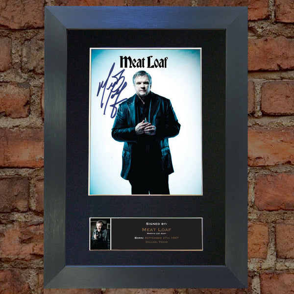 MEAT LOAF Signed Autograph Mounted Photo Repro A4 Print 507