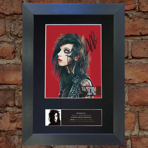 ANDY BIERSACK Signed Autograph Mounted Photo REPRODUCTION PRINT A4 530