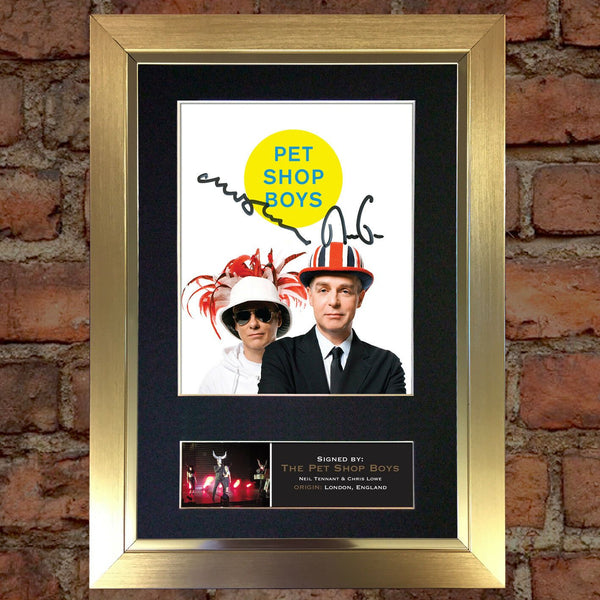 THE PET SHOP BOYS Quality Autograph Mounted Signed Photo Re-Print A4 736