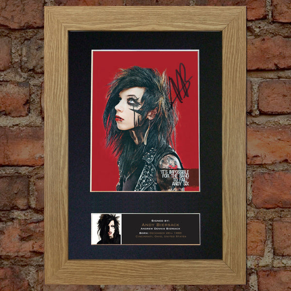 ANDY BIERSACK Signed Autograph Mounted Photo REPRODUCTION PRINT A4 530